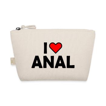 I love anal - Bio-Täschchen - Natur - Vorne