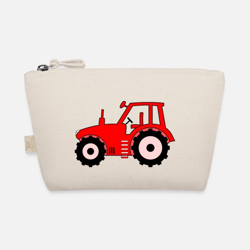 Traktor rot Bio-Täschchen