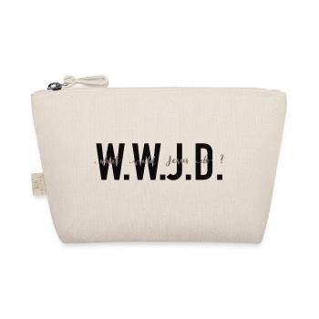 W.W.J.D. - What would Jesus do? - Organic Pouch - nature - Front