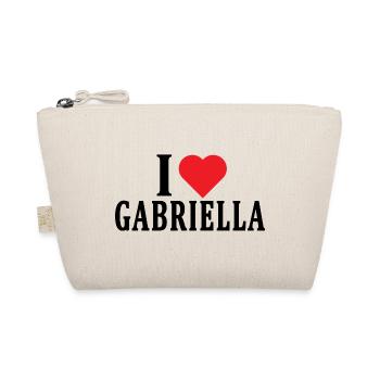 J’adore l’idée cadeau t-shirt Gabriella - Trousse biologique - nature - Devant
