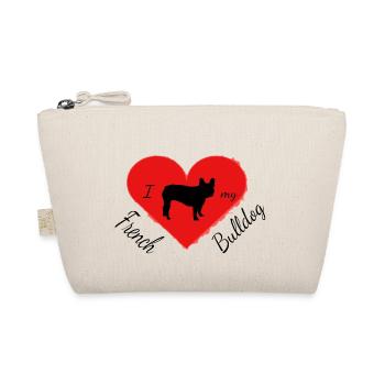 Frenchie, Bully, French Bulldog, Gift - Organic Pouch - nature - Front