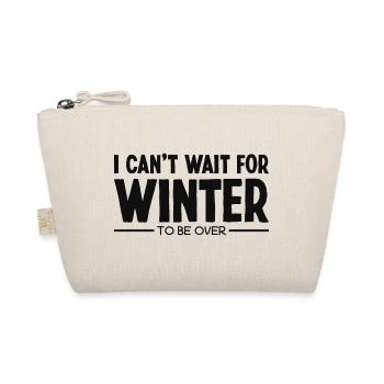 Sarcastic anti winter I hate winter sayings - Organic Pouch - nature - Front