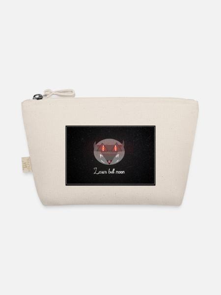Laser Bull Moon Eye 3 - Bio-Täschchen - Natur - Vorne