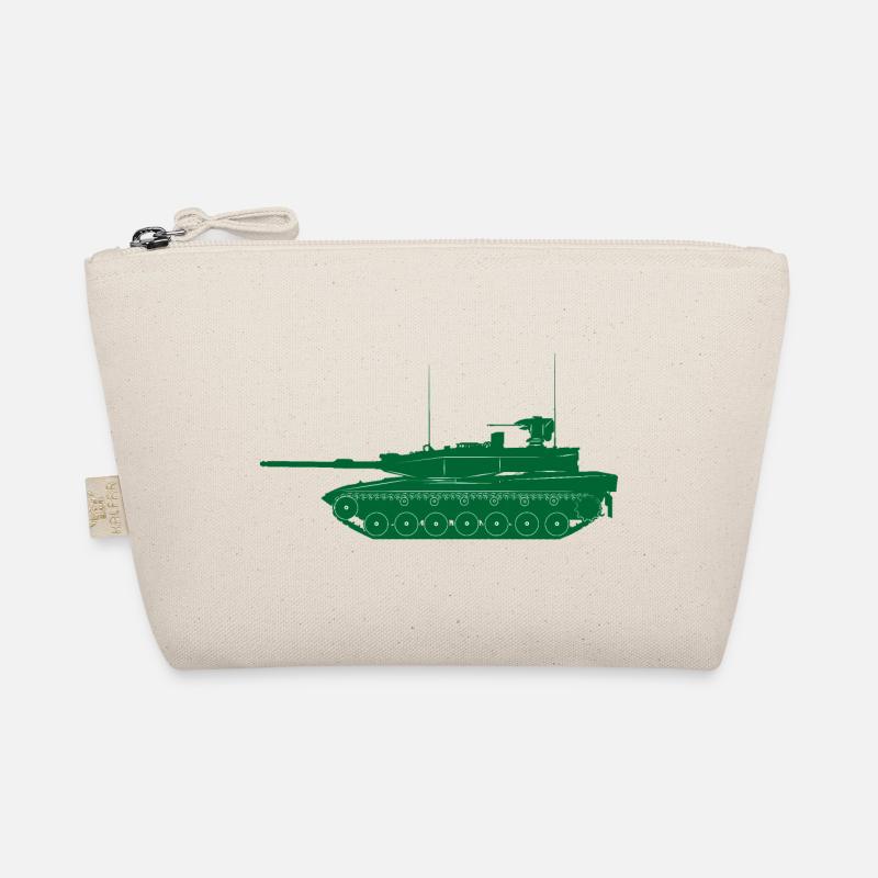 Militärpanzer grün Bio-Täschchen