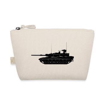 Military tank MBT black - Organic Pouch - nature - Front