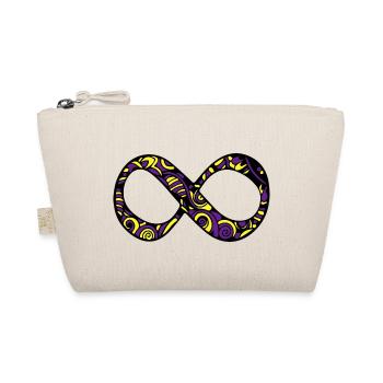 Liebe von der Sonne Traum vom Mond Boho Geschenk - Bio-Täschchen - Natur - Vorne