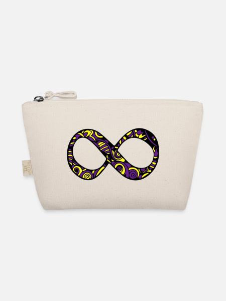 Love By The Sun Dream By The Moon Boho Gift - Organic Pouch - nature - Front