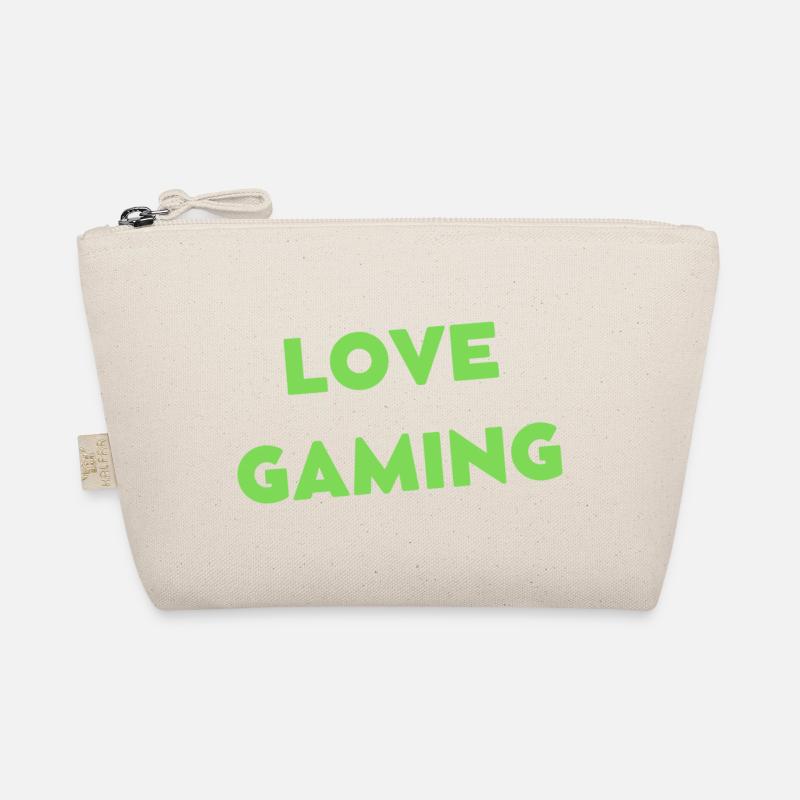 LIEBE GAMING - Bio-Täschchen - Natur