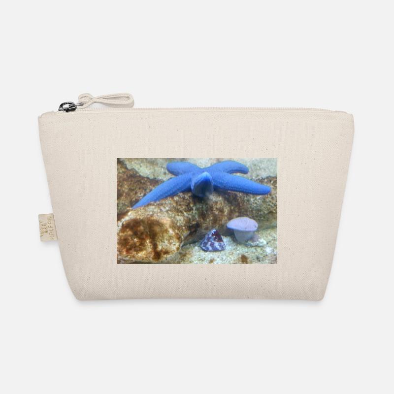 Blauer Seestern - Bio-Täschchen - Natur