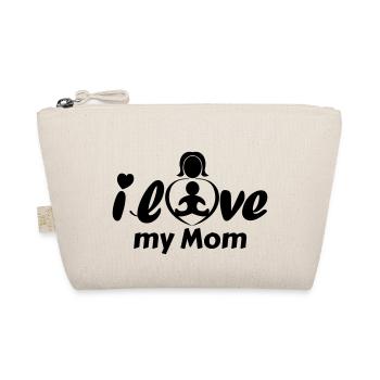 Ich liebe meine Mutter - Bio-Täschchen - Natur - Vorne