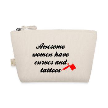 Les femmes géniales ont des tatouages et des courbes - Trousse biologique - nature - Devant