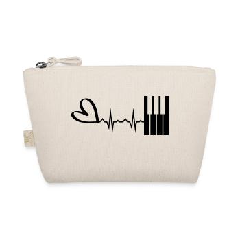 Klavier Musik Instrument - Bio-Täschchen - Natur - Vorne