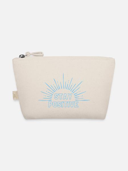 Restez positif en bleu - Trousse biologique - nature - Devant