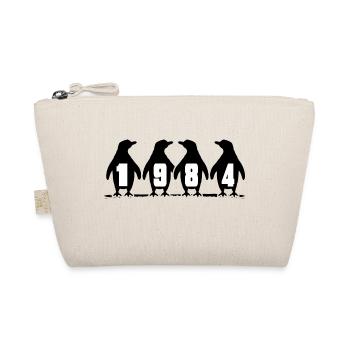 1984 Birthday Penguin Party Winter Swimmers - Organic Pouch - nature - Front