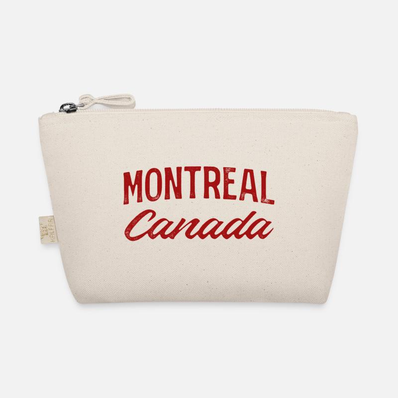 Montréal, Canada, Vintage Script - Trousse biologique - nature