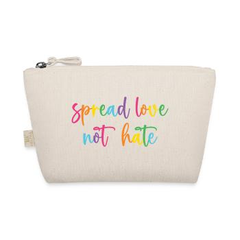 Pride Month - Liebe statt Hass verbreiten - Bio-Täschchen - Natur - Vorne