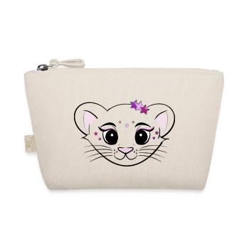 glitter cat - Bio-Täschchen - Natur - Vorne