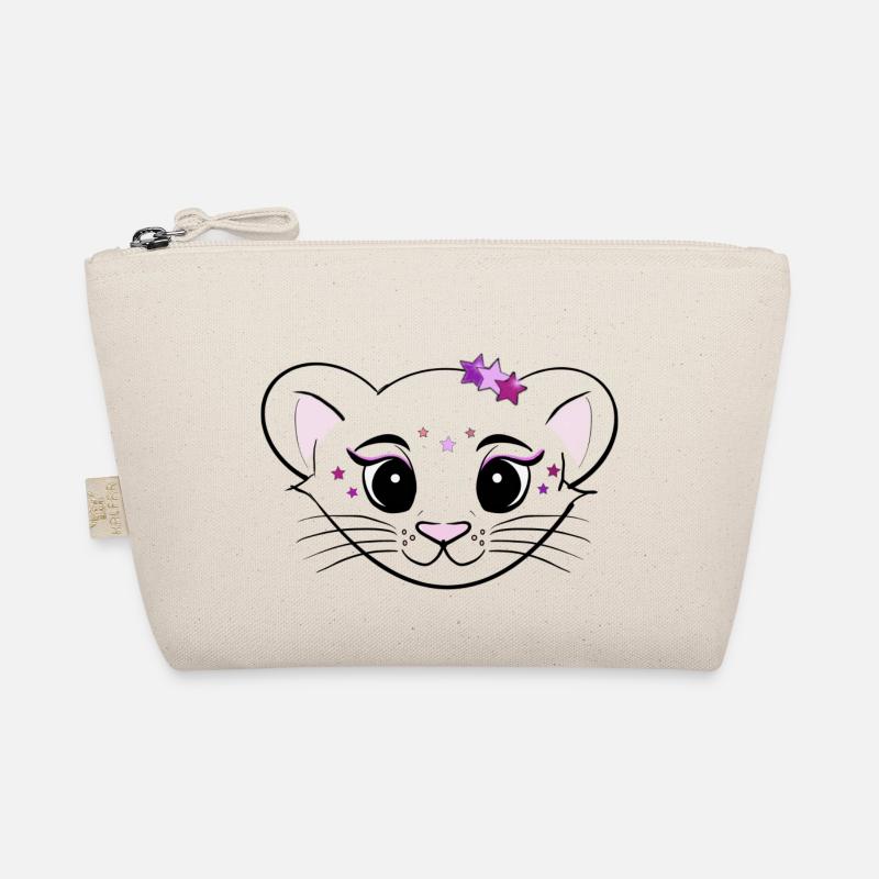 glitter cat Bio-Täschchen