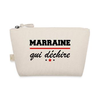Marraine qui déchire, idée cadeau marraine - Trousse biologique - nature - Devant
