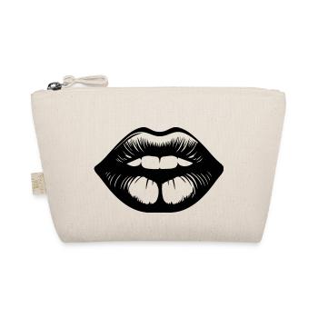 Lips, mouth, kissing lips - Organic Pouch - nature - Front