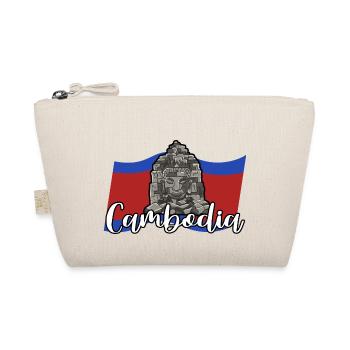 Cambodge Temple Khmer Vintage Palmiers I Cadeau - Trousse biologique - nature - Devant