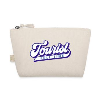 Full Time Tourist | Colors changeable - Organic Pouch - nature - Front