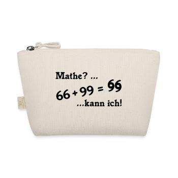 66plus99 v2 schwarz - Bio-Täschchen - Natur - Vorne