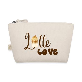 Latte Love - Love of coffee - Organic Pouch - nature - Front