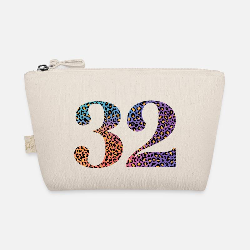 32nd Birthday Leopard Organic Pouch