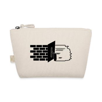 Plasterer logo stones and stucco - Organic Pouch - nature - Front
