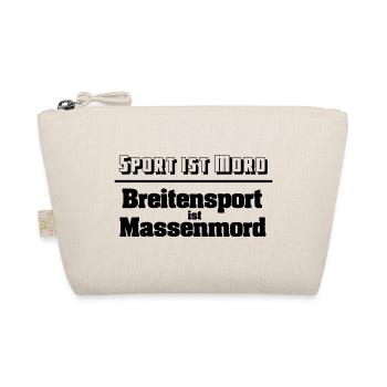 Breitensport ist Massenmord - Bio-Täschchen - Natur - Vorne