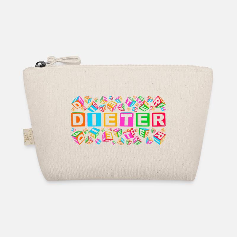 DIETER colourful cubes - Bio-Täschchen - Natur