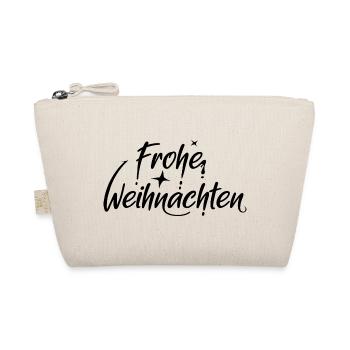 frohe weihnachten schriftart font Symbol Sterne - Bio-Täschchen - Natur - Vorne