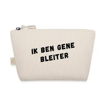 Ich bin kein Bleiter. Westflämischer Dialekt Hemden - Bio-Täschchen - Natur - Vorne