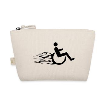 Symbole du fauteuil roulant avec des flammes * - Trousse biologique - nature - Devant