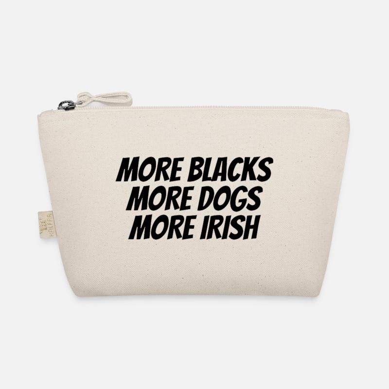 Black Text Designs Organic Pouch