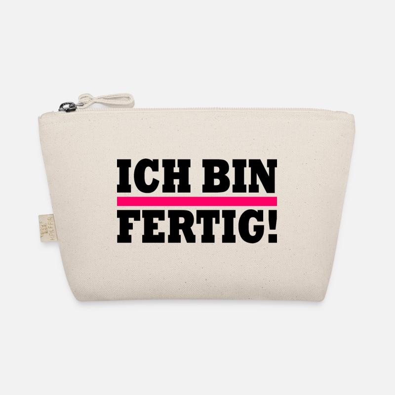 Ich bin fertig - Bio-Täschchen - Natur
