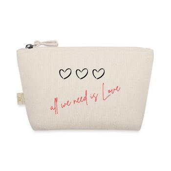 all we need is Love - Bio-Täschchen - Natur - Vorne