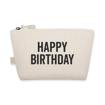 Happy Birthday - Bio-Täschchen - Natur - Vorne