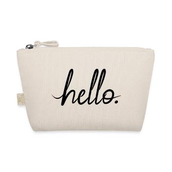 Bonjour déclaration de salutation police de motivation amicale - Trousse biologique - nature - Devant