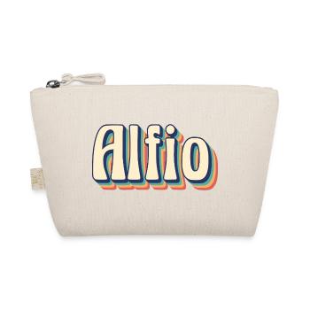 Idée cadeau t-shirt rétro vintage Alfio - Trousse biologique - nature - Devant