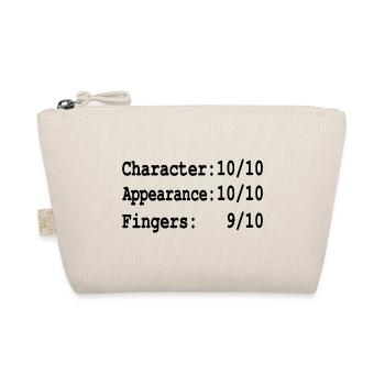 Funny finger amputee saying, one finger amputation - Organic Pouch - nature - Front