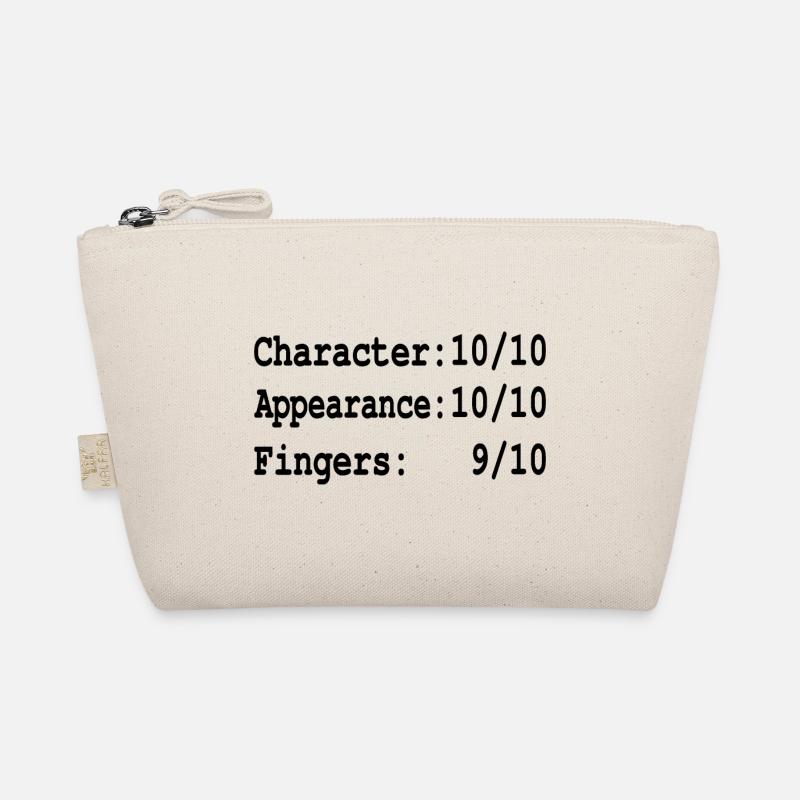 Funny finger amputee saying, one finger amputation - Organic Pouch - nature