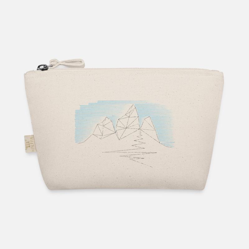 Poly Berg Motiv - Bio-Täschchen - Natur