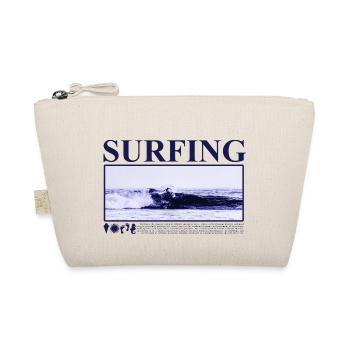 Spirit of Surfing cool/ modernes Sport Design Meer - Bio-Täschchen - Natur - Vorne
