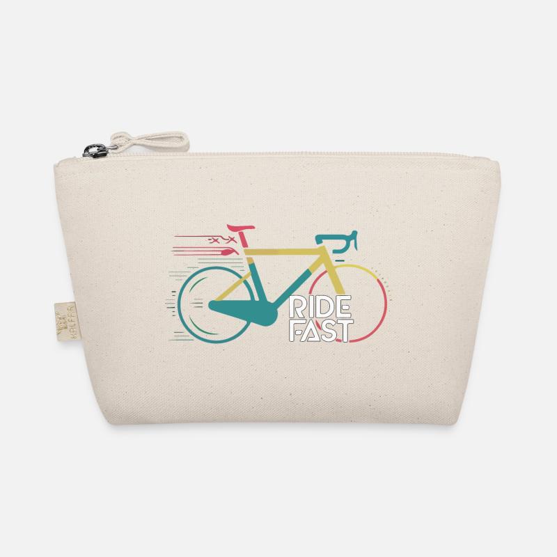 Lebendiges Speed Bike Druckdesign - Bio-Täschchen - Natur