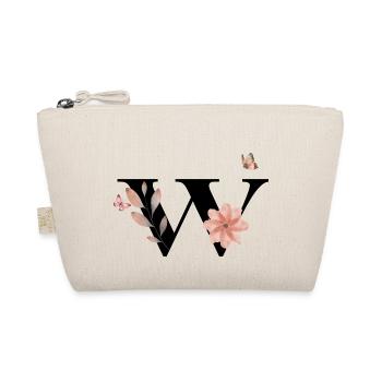 Letter w Wildflowers Watercolors - Organic Pouch - nature - Front
