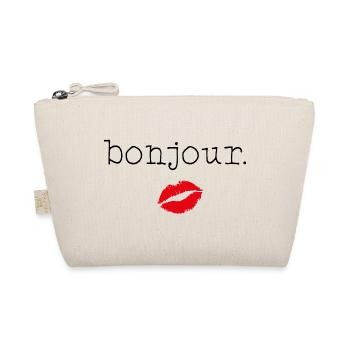 06 bonjour - Little French Speaking - Bio-Täschchen - Natur - Vorne