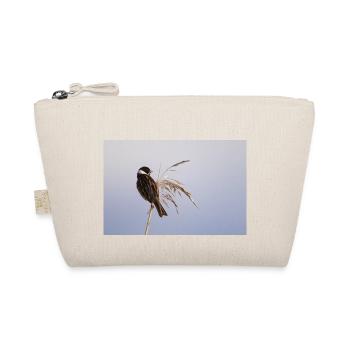 Bunting On Reeds - Organic Pouch - nature - Front