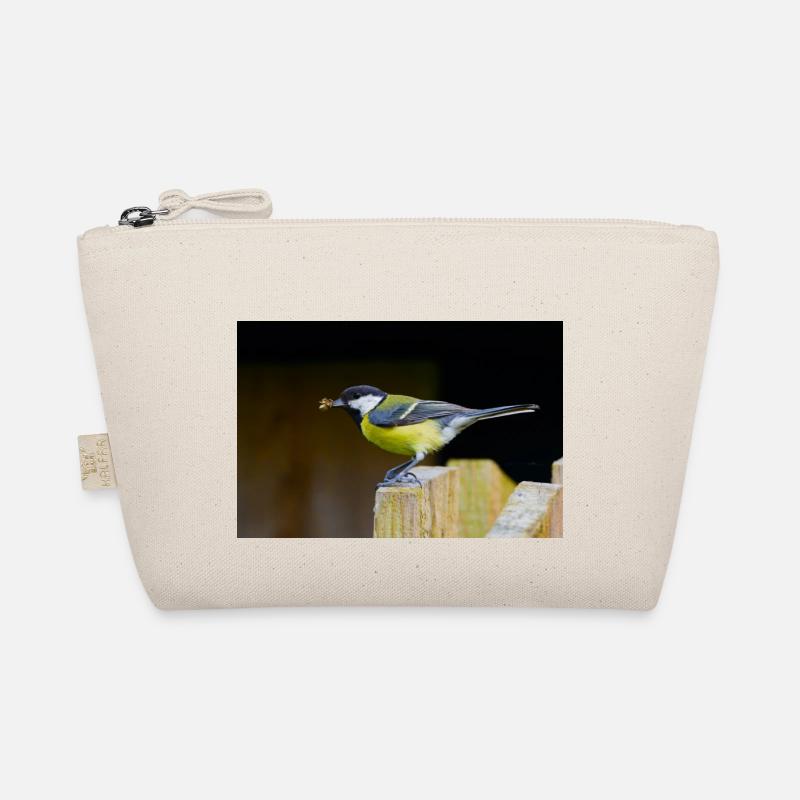 Great Tit with Spider - Organic Pouch - nature